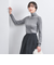 リブ タートルネック ニット