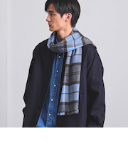 ライトカシミヤ チェックマフラー