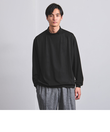 プレーティング 天竺 ハイネック ロングスリーブ