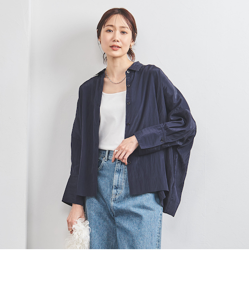 ワッシャー ドルマンスリーブ シャツ