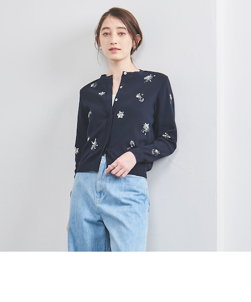 フラワー ビジュー カーディガン｜ユナイテッドアローズ
