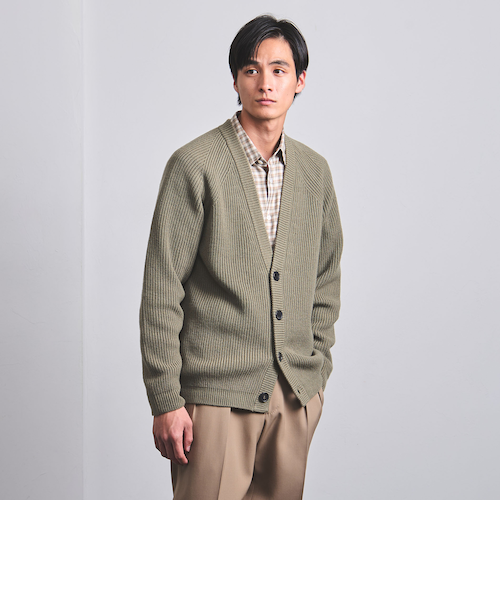 united arrows ウールカシミヤ アゼ ショールカーディガン UNITED ARROWS（ユナイテッドアローズ）の「ウールカシミヤ アゼ