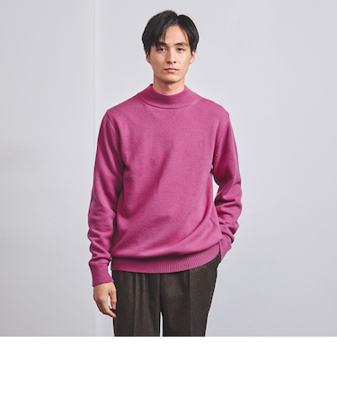 YAMAGATA ミドルゲージ ウール モックネック ニット