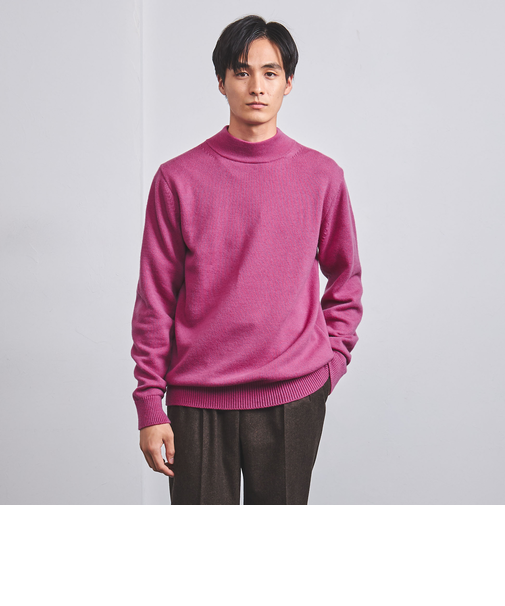 YAMAGATA ミドルゲージ ウール モックネック ニット