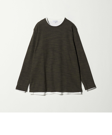 ドビーワッフル レイヤード カットソー<A DAY IN THE LIFE>