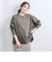 C ラウンドヘム ロングスリーブ カットソー