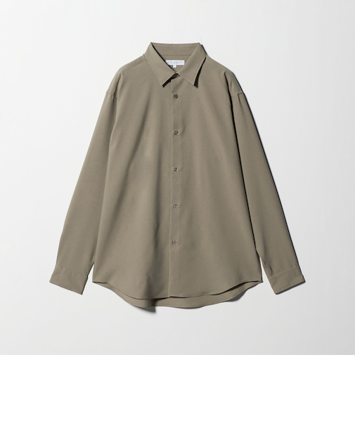 ウールライク ピーチ レギュラーカラー リラックスシャツ＜A DAY IN THE LIFE＞