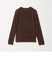 シャイニーリブ クルーネックTシャツ＜A DAY IN THE LIFE＞