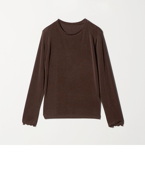シャイニーリブ クルーネックTシャツ＜A DAY IN THE LIFE＞