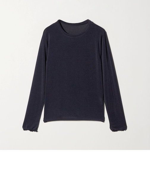 シャイニーリブ クルーネックTシャツ＜A DAY IN THE LIFE＞