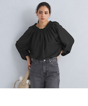 ＜SEASONAL COLLECTION＞ギャザー ブラウス