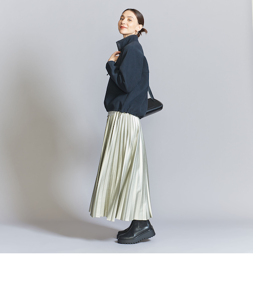 conte＞アシンメトリー タック ロングスカート｜ユナイテッドアローズ