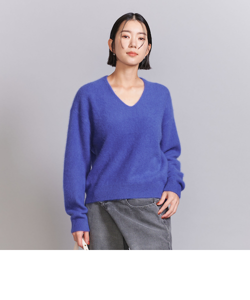 フォックスカシミヤブレンド Vネックニットプルオーバー｜ユナイテッド
