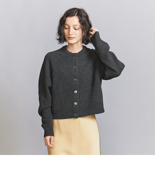 BEAUTY&YOUTH ウールニット ショートカーディガン ウールニット ショート カーディガン