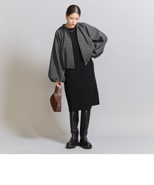 グレンチェック ギャザーブルゾン -ウォッシャブル-｜ユナイテッド