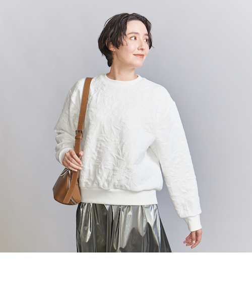 未使用^_^BY★ボタニカルプルオーバー BEAUTY＆YOUTH UNITED ARROWS tシャツ ボタニカルジャガード