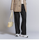 裏起毛バックゴム ストレートパンツ-ウォッシャブル-
