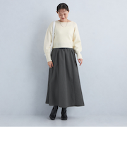 ＜SHIORI IRIE × green label relaxing＞リボンプルオーバー × ジャカードスカート