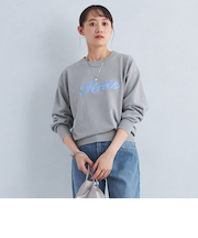 ロゴ ニット プルオーバー -ウォッシャブル-