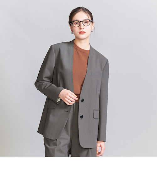 シアー ノーカラー ジャケット｜ユナイテッドアローズ アウトレットの