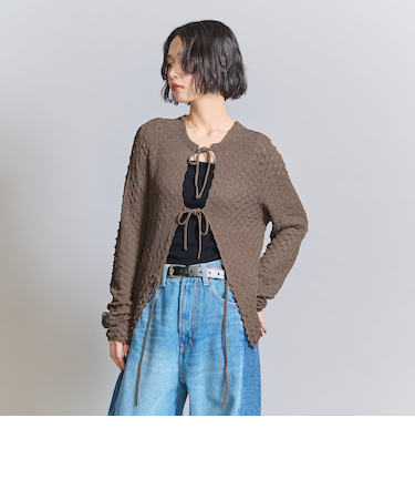 リボンニットカーディガン -2WAY-