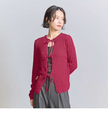 リボンニットカーディガン -2WAY-