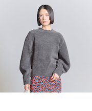 モールニット ボリュームスリーブ プルオーバー