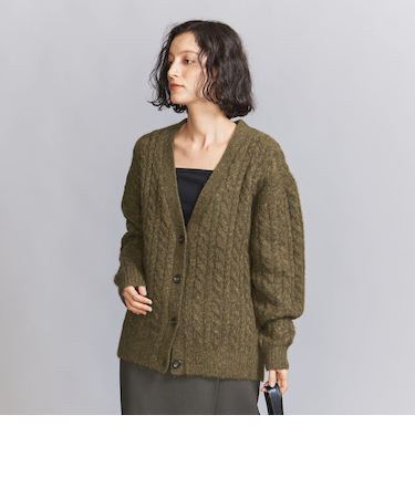 ケーブルニット カーディガン -2WAY-