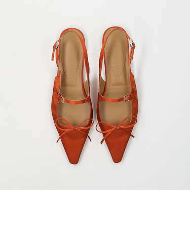 ＜REIKE NEN＞SATIN NABI FLAT/シューズ