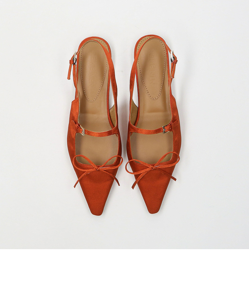 ＜REIKE NEN＞SATIN NABI FLAT/シューズ