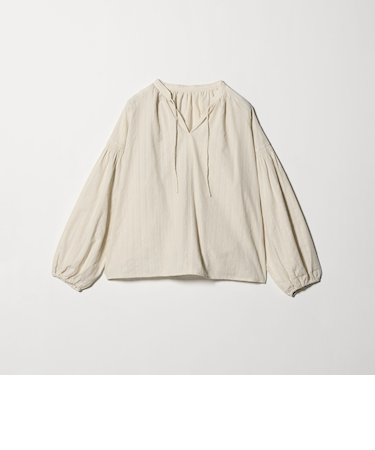 モールストライプ スキッパーブラウス ＜A DAY IN THE LIFE＞