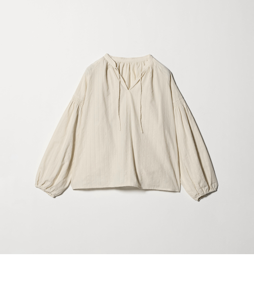 モールストライプ スキッパーブラウス ＜A DAY IN THE LIFE＞