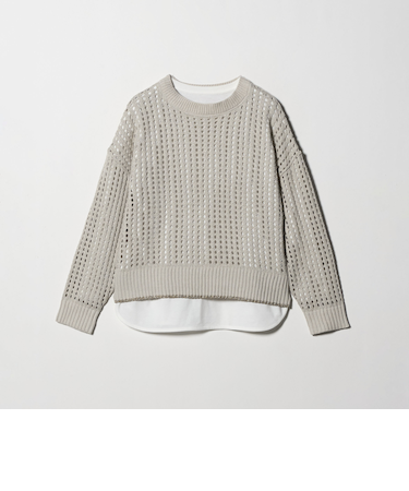 ラメ メッシュニット＋Tシャツ ＜A DAY IN THE LIFE＞