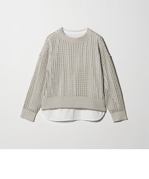 ラメ メッシュニット＋Tシャツ ＜A DAY IN THE LIFE＞