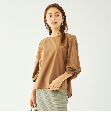 デザインタック 7分袖 ブラウス