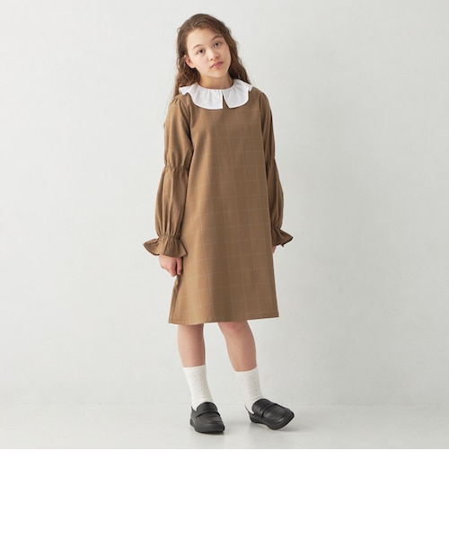 チェック シロエリ ワンピース / キッズ 140cm-160cm｜ユナイテッド