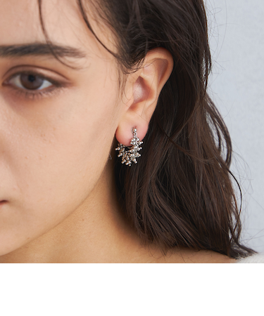 ツブツブ MIX スゥイング イヤリング