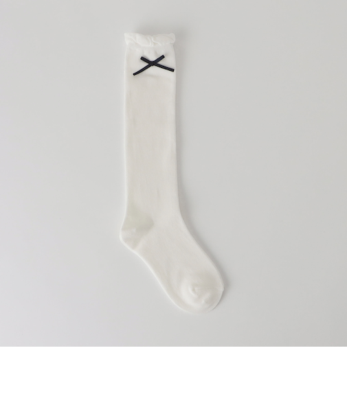 リボン ハイソックス / 靴下 / キッズ  20cm-22cm