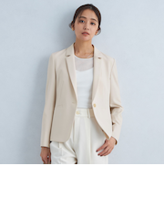 パウドレ テーラード ジャケット -ウォッシャブル・ストレッチ・防シワ-