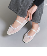 メッシュ バレエシューズ