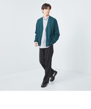 ハイツイスト コットン テンジク Vネック カーディガン