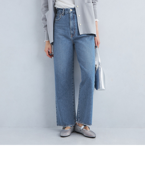 ＜NEEDBY heritage＞LUNA ワイド デニム パンツ