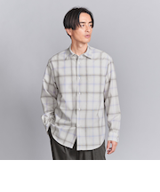 尾州 オンブレ レギュラーフォルム テーパード シャツ -ウォッシャブル MADE IN JAPAN-