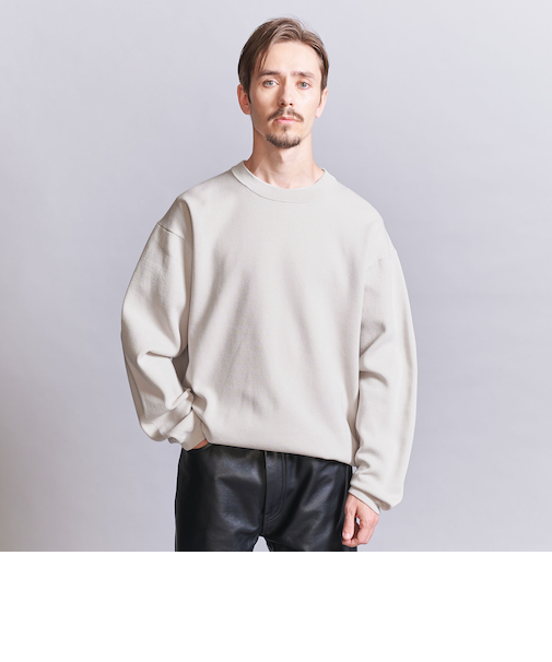 ユーティリティ ミラノリブ クルーネック スウェット ニット