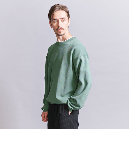 ユーティリティ ミラノリブ クルーネック スウェット ニット