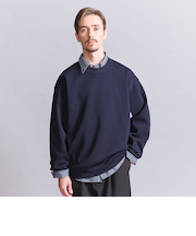 ユーティリティ ミラノリブ クルーネック スウェット ニット