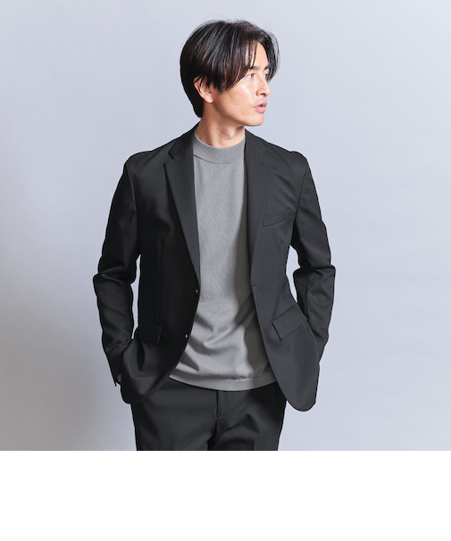 シャンブレー PE　2B ジャケット -セットアップ対応‐