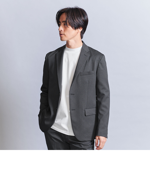 シャンブレー PE　2B ジャケット -セットアップ対応‐