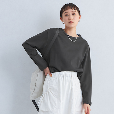 コンパクト クロップド プルオーバー カットソー