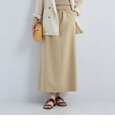 ［size SHORTあり］スラブオックス ナロー フレア スカート